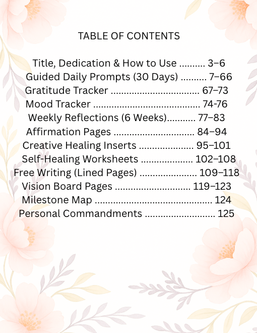 SHE HEALS JOURNAL